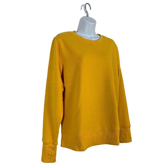 Tex Gear Womens Yellow Crewneck Sweatshirt Long Sleeve Pullover Medium - Picture 2 of 9
